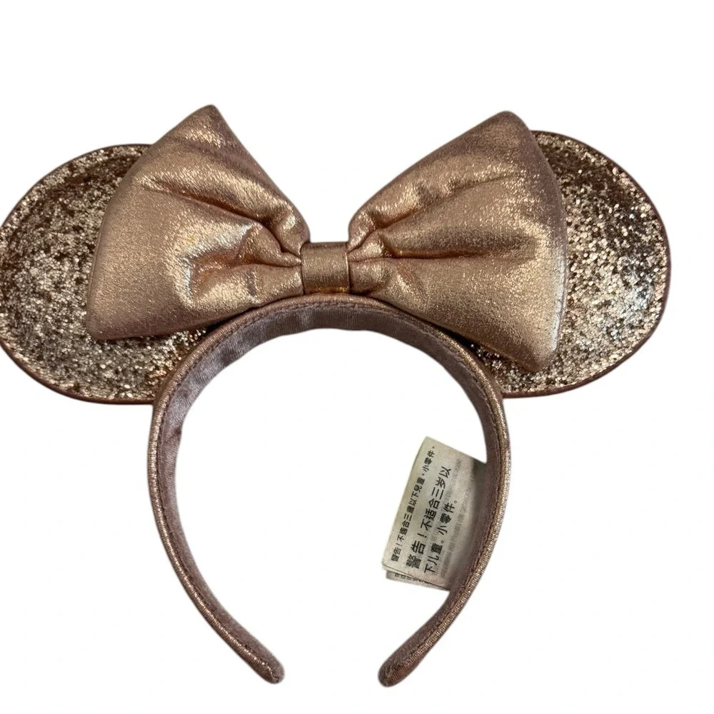 Rose Gold Authentic Disney Glitter Bow Kids/ Adult Headband